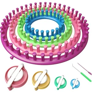 Strickset, Strickring, Strickrahmen, Häkeln, Pompon, Zubehör, 10 Teile - Bild 1 von 12