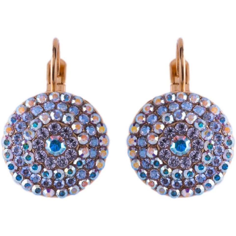 Mariana Winds of Change Gold Earrings Moonlight Clear Crystal AB Pave 1165 NWT - Image 1 of 1