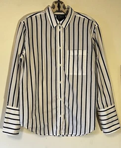 J.CREW Oxford Button-Down-Shorts weiß marineblau gestreift NEU neu mit Etikett $ 98 - Bild 1 von 4