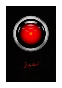 2001 A Space Odyssey (4) HAL 9000 A4 signed poster. Choice of frame. - Picture 1 of 3
