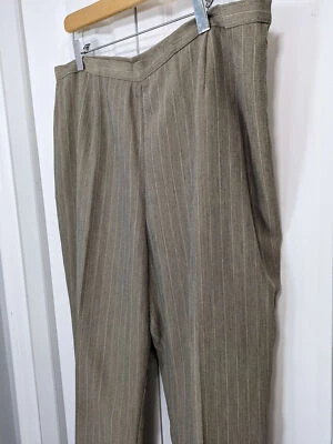 Le костюм женщин размер 16 платье брюки только желтовато-коричневый бежевый - Изображение 1 из 4