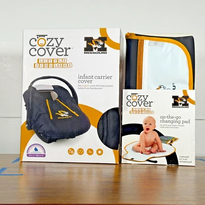 Missouri COZY COVER “Little Scholars” Fleece Lined Baby Carrier Cover/Change Mat - Image 1 of 4