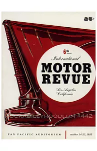 Neu Hot Rod Poster 11x17 6th annual Motor Revue Los Angeles 1955 ad art - Bild 1 von 1