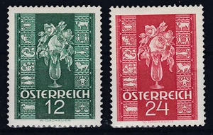 1937 Glückwunschmarken Postfrisch ** MNH ANK 658 - 659 - Bild 1 von 2