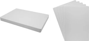 (30) Magazine Bin Index Divider Cards - 8-1/4 "x 11-3/4" - White Standard 30mil - Imagen 1 de 2