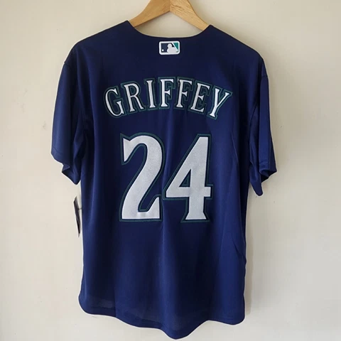 Ken Griffey Jr. Seattle Mariners Alt Blue Throwback Jersey Men's (S-3XL) Cover
