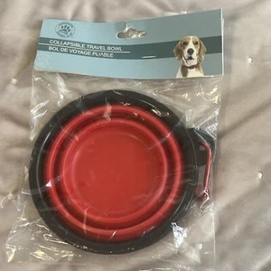 Greenbrier Kennel Club Collapsible Travel Bowl Red New - Picture 1 of 3
