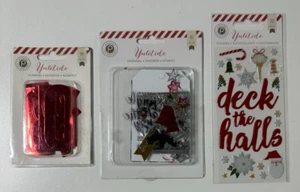 Lot of Pink Paislee Yuletide Embellishments-Ephemera, Stickers, & Numbers - Picture 1 of 6