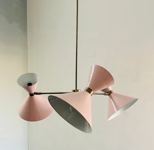 Mid Century Monarch 3 Arm 6 Light Brass Stilnovo Pendant - Modern Sputnik Lamp - Picture 1 of 5