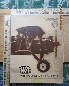 wicks aircraft supply catalog 1982 - Imagen 1 de 9