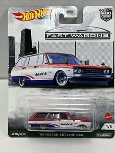 Hot Wheels '69 NISSAN SKYLINE VAN Fast Wagons Car Culture 2021 Premium JDM FS - Picture 1 of 5