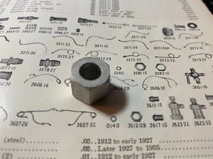 Harley OEM# 0140 Fuel Line Nut JD Single Knucklehead VL 1915-38 USA 62371-15 - Picture 1 of 3