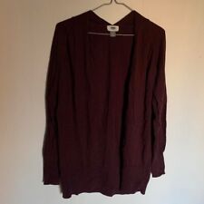 Old Navy women's burgundy long sleeve cardigan, size small, perfect condition