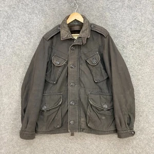 Vintage Ralph Lauren Jacket Mens M Medium Aviator Sherpa Heavy Cotton Military - Picture 1 of 10