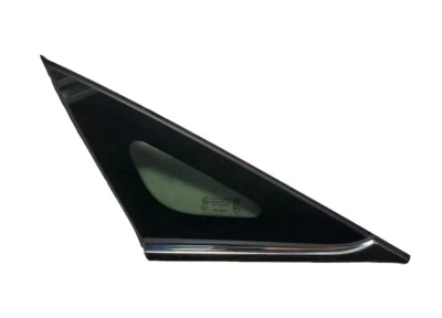 Hyundai Sonata Driver Left LH Quarter Glass w/ Chrome Strip 2011-2014 OEM - Image 1 of 4