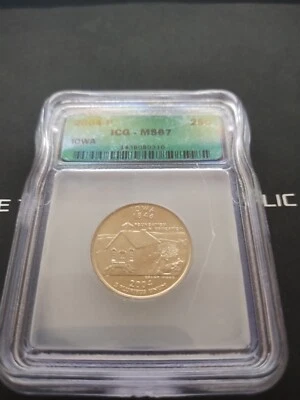 2004 D 25C Iowa State Quarter MS 67 ICG Certified Nice coin! - Image 1 of 3