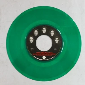 JOHN & YOKO / PLASTIC ONO BAND Happy Xmas 1842 7" 45rpm Green Vinyl VG++ 1971 - Picture 1 of 3