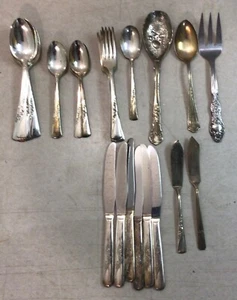 Vtg 30 Piece Silver Plate Silverware Set Revelation International & SL & GHR - Picture 1 of 6