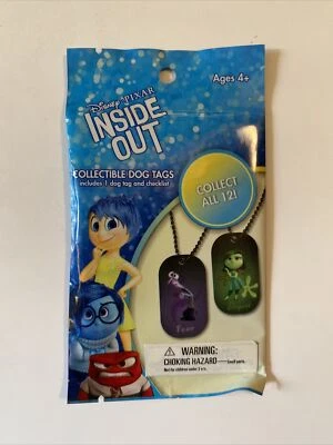 Disney PIXAR Inside Out Collectible Dog Tag Blind Bag & Checklist Collect All 12 - Image 1 of 2