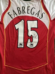 CESC FABREGAS HAND SIGNED ARSENAL 2004-2095 SHIRT + PROOF - Picture 1 of 4