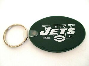 VINTAGE 1980's NEW YORK JETS SILICONE RUBBER KEYCHAIN   NEW OLD STOCK  EXCELLENT