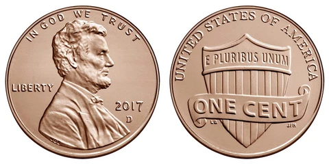 2017 D - Lincoln Penny - Uncirculated Cover