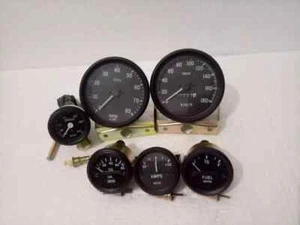 Smiths replica gauges kit 100 mm speedo tacho and 52 mm gauges black bezel - Picture 1 of 5