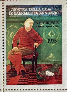 Erinnofilia Erinnofilo Commemorativo 1975 Casa Di Gabriele d’Annunzio Vittoriale - Foto 1 di 2