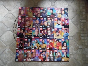 STAR TREK TV GUIDE 35 OF THEM COMPLETE SET FROM 2002  - Picture 1 of 11