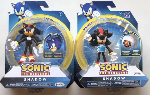 Jakks Sonic 4” In Figure Lot Bendable Toy Shadow the Hedgehog Sports Soccer RARE Cover