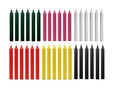 Paraffin Wax Tapered Dinner Candles Non Toxic Unscented Long Burning 190mm - Image 1 of 4