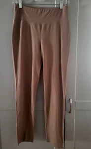 Eileen Fisher Stretch Crepe Viscose Pants - Tan - Sz Small - Picture 1 of 4