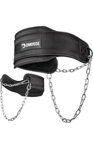 Dip Belt for Weightlifting, Weight Belt with Chain for Pullup, Gym Lifting Belt - Picture 1 of 3