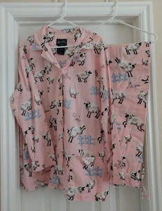 Nick and Nora 100% Cotton Bo Peep Counting Her Sheep Pajama Set XL - Picture 1 of 4