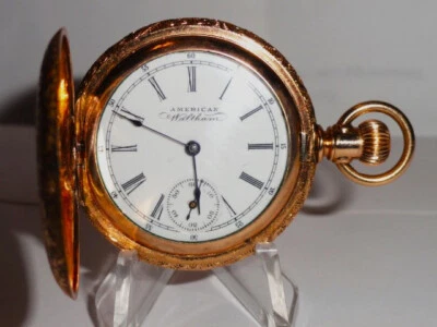 RELOJ BOLSILLO AMERICAN WALTHAM 1893 0s 7 JOYA GRADO 60 ESTUCHE CAZADOR COMPLETO EN MUY BUEN ESTADO Foto 1 de 4