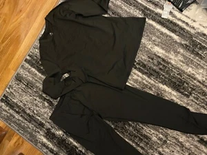 Thermal Underwear for Men Long Johns & Long Sleeve Top L Black - Picture 1 of 3