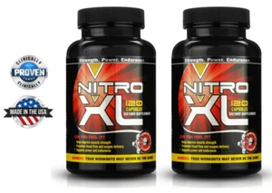 NITRO XL (2 PK) - Suplemento de culturismo de óxido nítrico con L-arginina - Imagen 1 de 6