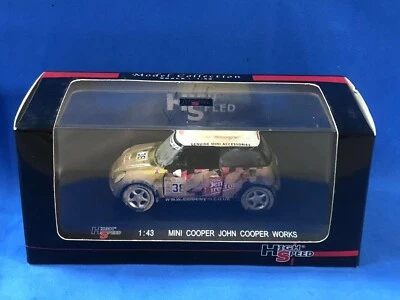 HIGHSPEED 1:43 MINI COOPER CAR MODEL JOHN GOLD METAL 38 - Image 1 of 4