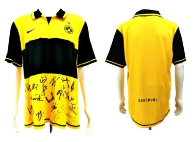 Trikot Nike Borussia Dortmund 2007-2008 Home I Signiert Mannschaft Autogramm BVB - Bild 1 von 4