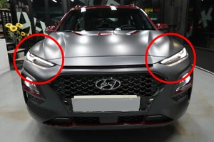 Genuine OEM Iron Man Edition Hood LED DRL Lamp Light For 2018~2021 Hyundai Kona - Picture 1 of 8