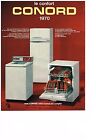 PUBLICITE  1970    CONORD  lave linge machine &amp; laver lave vaisselle r&#233;frig&#233;rate