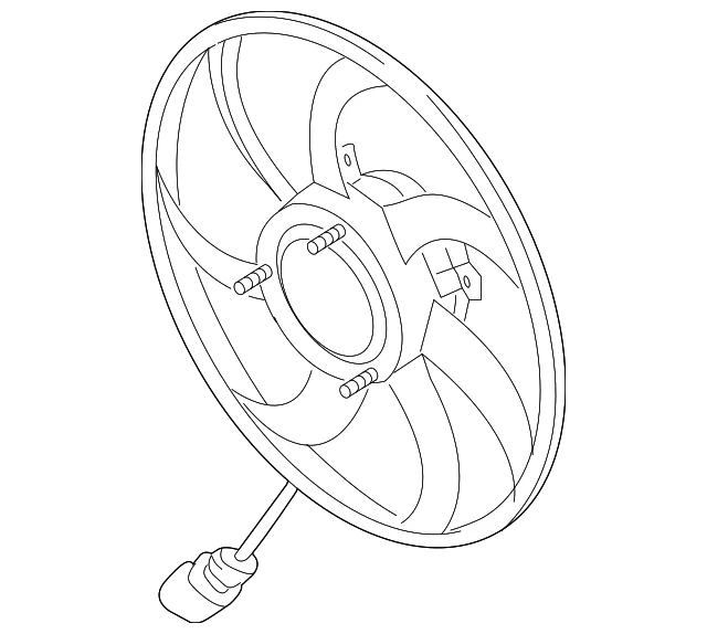 Volkswagen of America 1K0959455FR - Engine Cooling Fan Motor