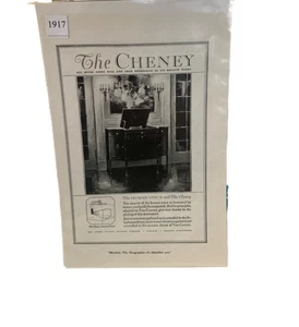 Anuncio de voz The Cheney The Human 1917 vintage - Imagen 1 de 3
