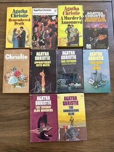 Vintage AGATHA CHRISTIE Paperback Lot Of 10 Mystery PB Books 1960s - Picture 1 of 6