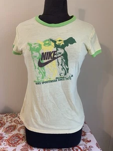 Nike Shirt Women’s Large  Vintage Distressed Look Graphic Tee Tri-blend - Picture 1 of 4