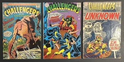 Lot Of (3) Challengers of the Unknown #60 61 69 1968-69 DC Comics AVG 4.0 VG - Image 1 of 4