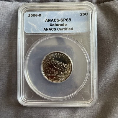 ￼ 2006D Colorado $.25 SP 69 Graded By ANACS - Image 1 of 2