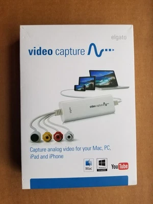 Elgato USB Analog Video Capture VHS Transfer VCR Device Mac PC IPAD iPhone - NEW - Image 1 of 4