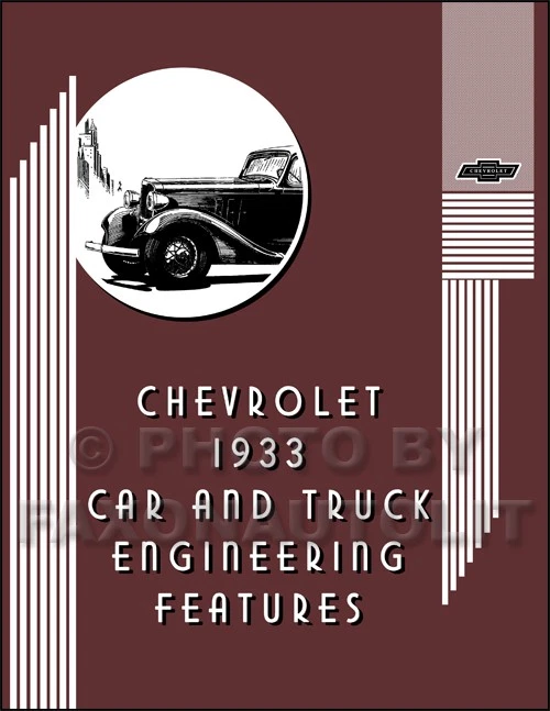 1933 Chevrolet Car and Truck Engineering Features Manual Chevy - Imagem 1 de 4