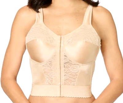 BUEN HALLAZGO! SUJETADOR COMFORT CHOICE BEIGE NYLON ENCAJE TRANSPARENTE GANCHO DELANTERO SIN CABLES 50B NUEVO CON ETIQUETAS Foto 1 de 4